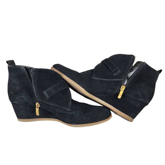 Franco Sarto Lamerosa Women’s Ankle Boots Monk Strap Black Suede, Size 8.5 - Picture 8 of 16